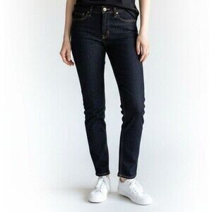 Patagonia Straight Slim Jeans Regular Size 24 Style 55100 Dark Wash Stretch